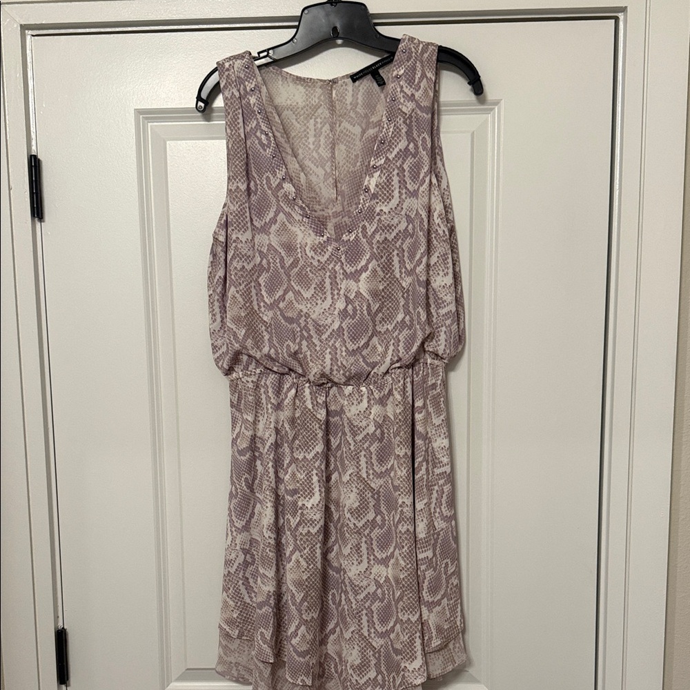 White House Black Market Snake Print Mini Dress